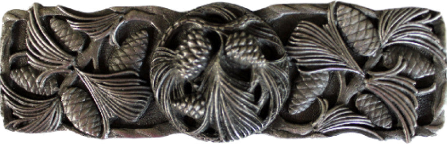 Cones & Boughs Pull Antique Brass, Antique Pewter