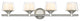 Innovations 311-4W-SN-CLW-LED 4-Light Bath Vanity Light, Satin Nickel