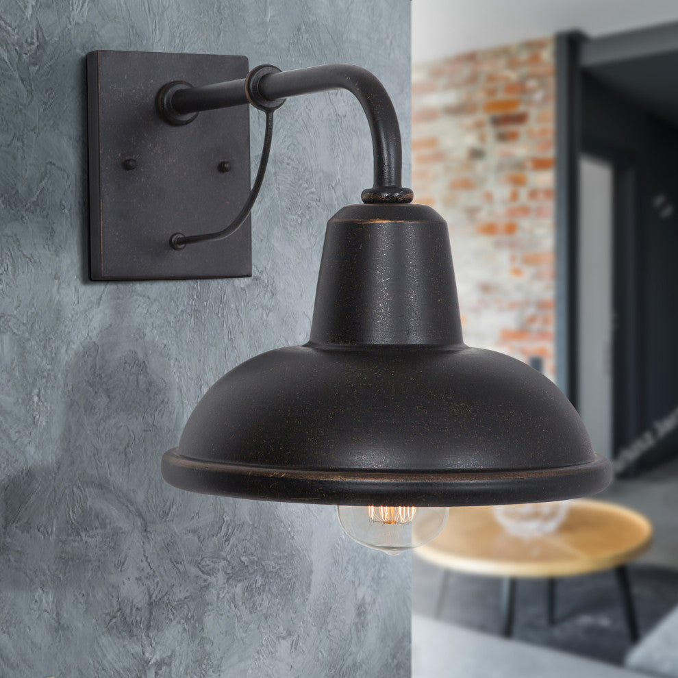 1-Light Wall Sconce Brawley Collection, Oil Rubbed Bronze