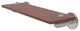Soho 16" Solid Wood Shelf, Satin Nickel