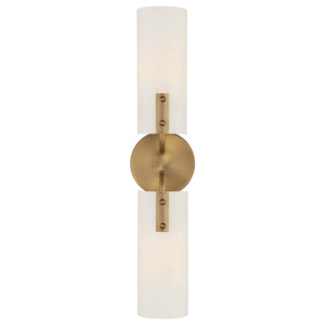 Designers Fountain D259M-2WS Manhasset 2 Light 24" Tall Wall - Old Satin Brass