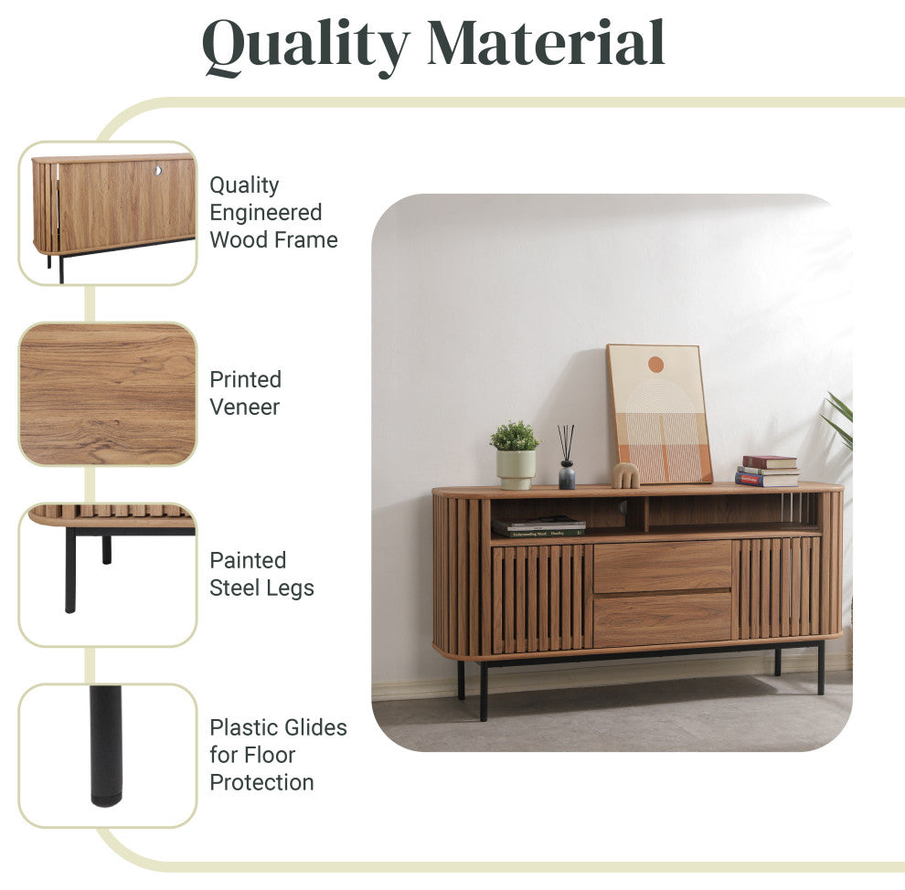 Renwick Sideboard 2 Drawers + 2 Doors