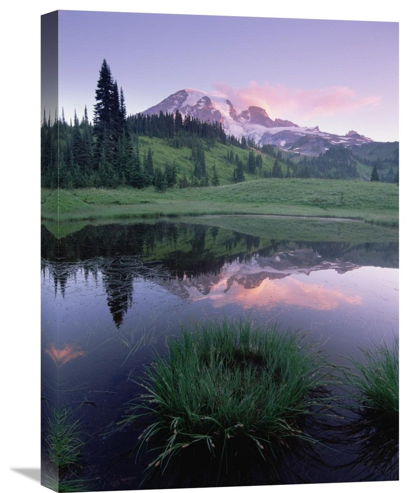 "Mt Rainier Reflected In Lake, Mt Rainier National Park, Washington" Artwork