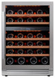 Ca''Lefort 24" 46 Bottle Built-In Wine Cooler Dual Zone Refrigerator Low Noise