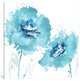 "Flower Burst In Aqua II" by Vanessa Austin, Canvas Print, 12x12"
