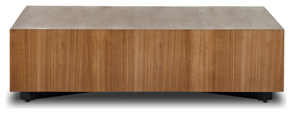 Hudson Large Square Coffee Table Natural Yukas, Black Pine