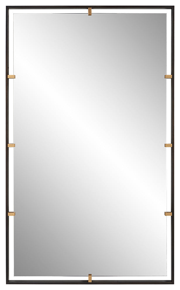 Uttermost UT-9845 Mirror from the Egon collection, Aged Bronze