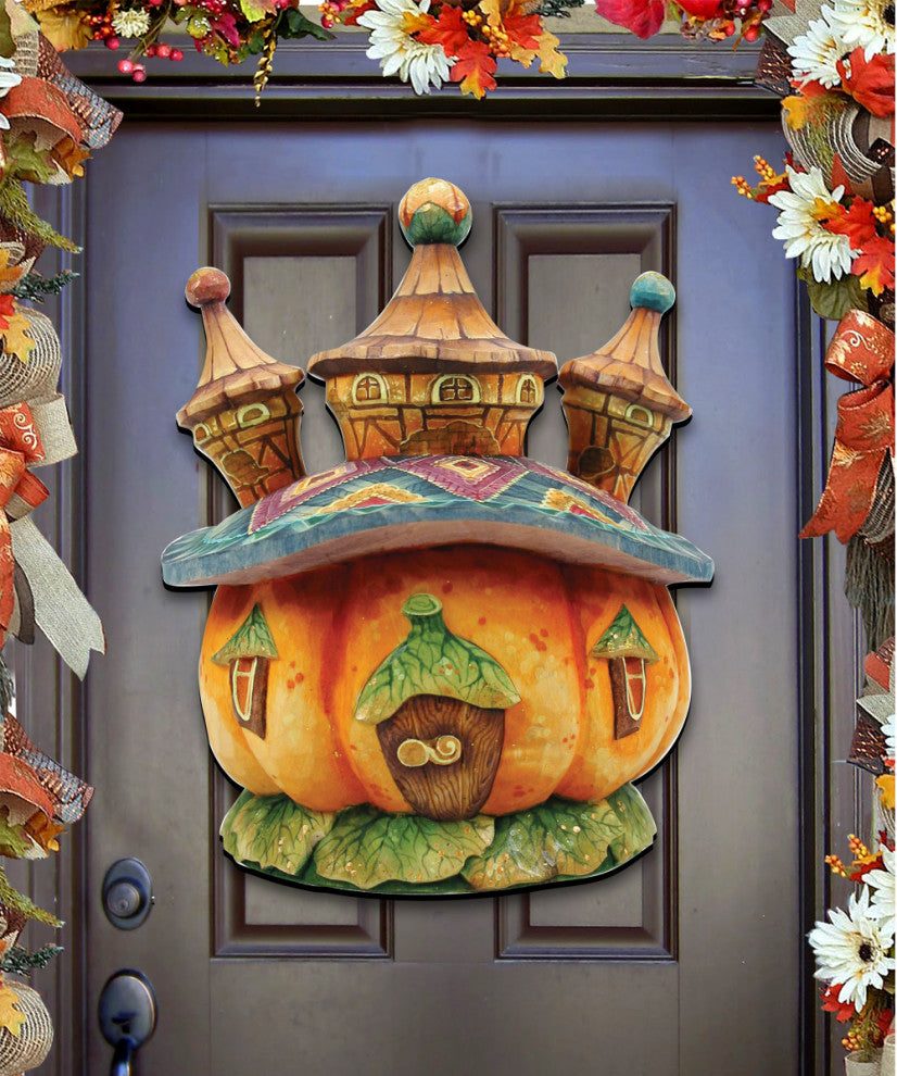 Halloween Pumpkin Rustic Wood