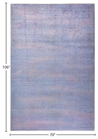 Vibrance, One-of-a-Kind Hand-Knotted Area Rug Gray, 5'10"x8'10"