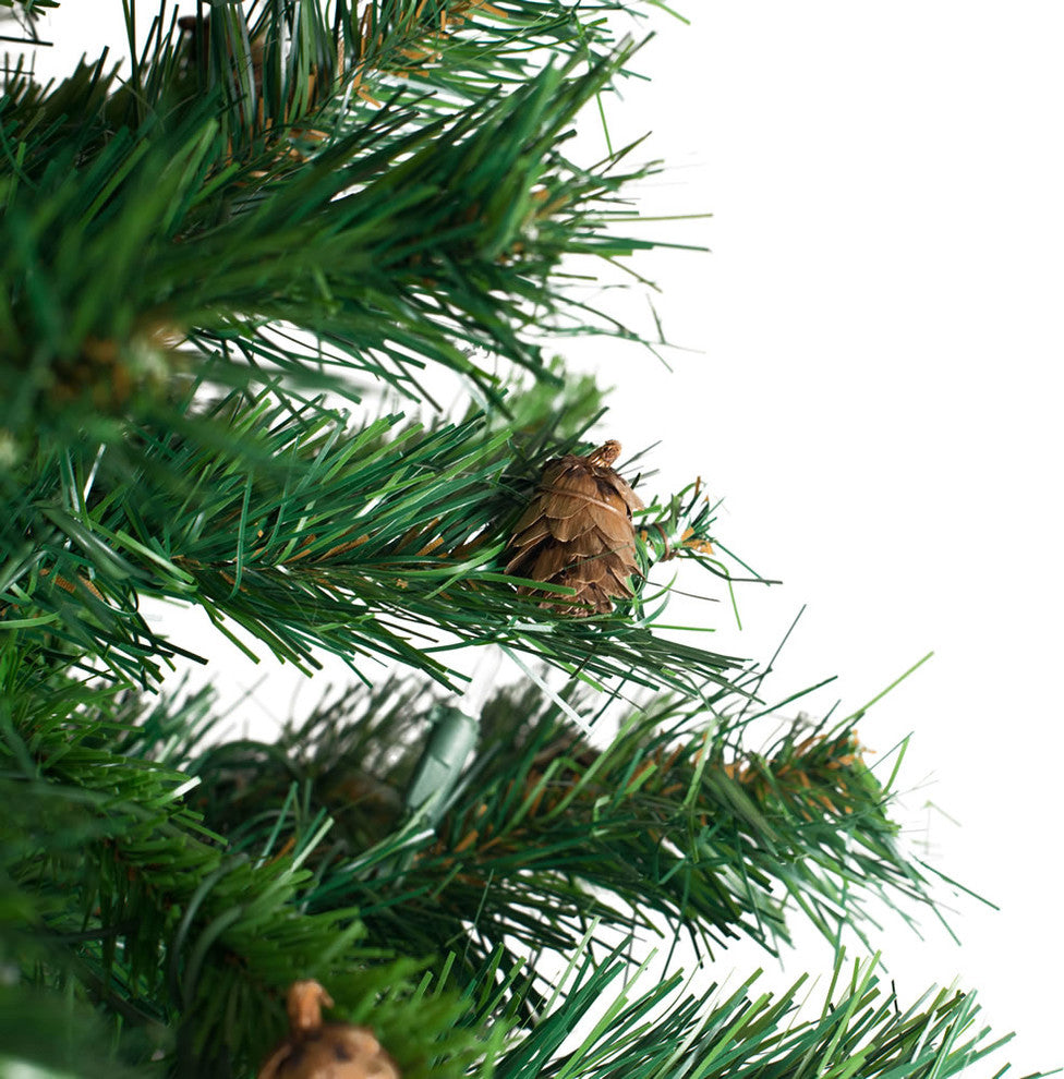 Vickerman 3' x 22" Cheyenne Pine 115T 100WmWht LED