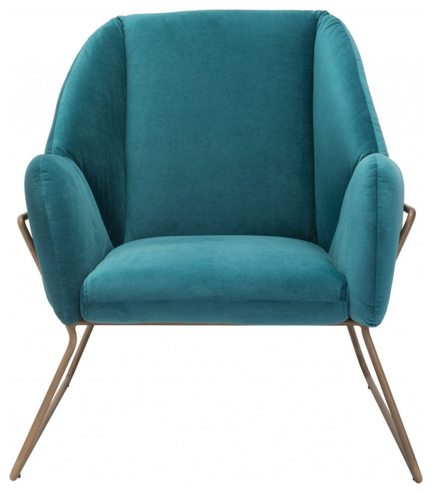 Teal and Gold Chair