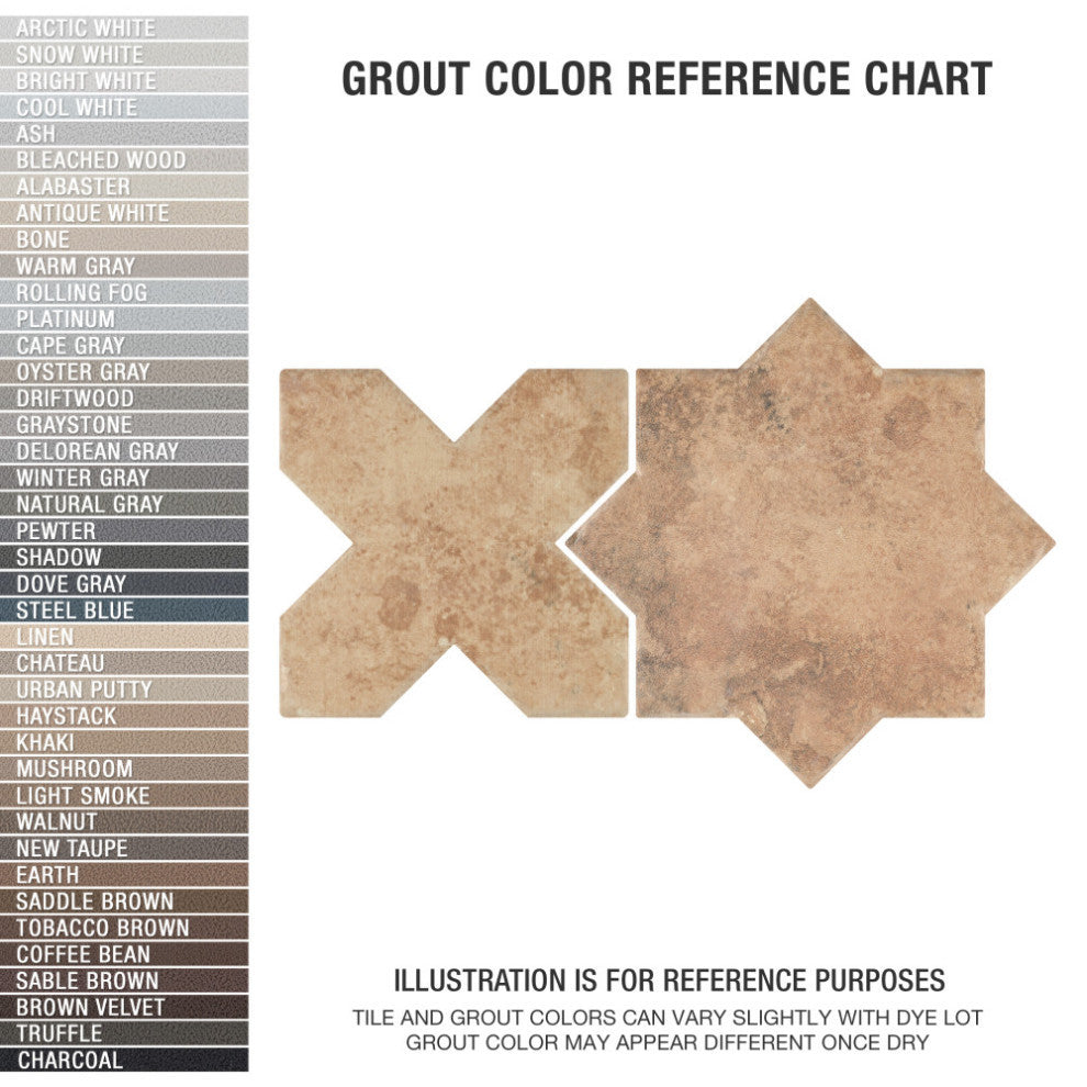 SomerTile Tech Land Star Fire/Cross Fire 6" x 12-1/8" Floor and Wall Tile