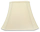 Rectangle Bell Cut Corner Designer Lamp Shade, Eggshell, Single