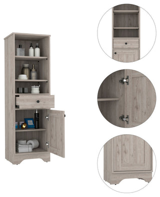 Alaskan Linen Cabinet Light Gray