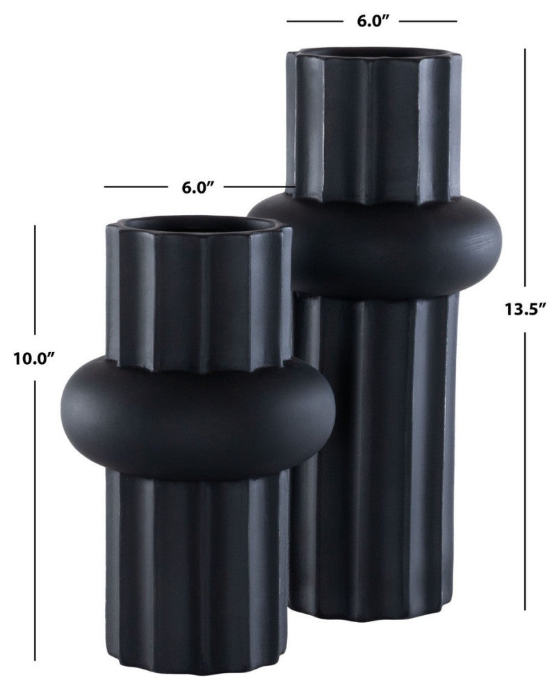 Safavieh Croix Ceramic Vase, Antique Black