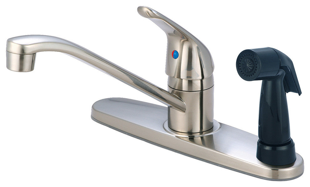 Elite Single Handle Kitchen Faucet, PVD Brushed Nickel