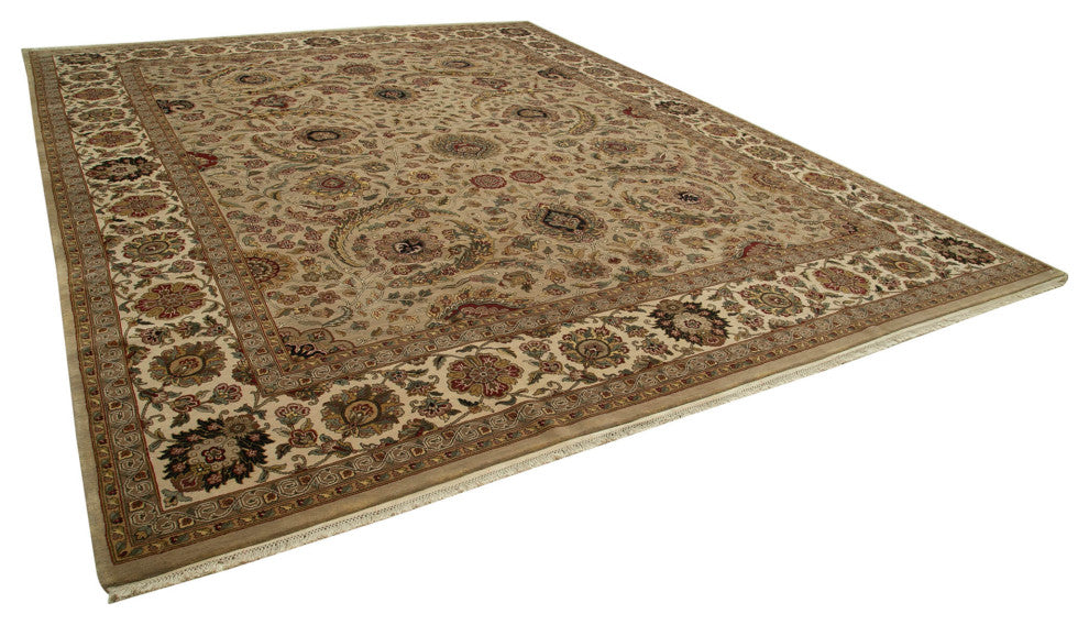 Rug N Carpet - Handmade Oriental 12' 3" x 15' 2" Large Oushak Area Rug