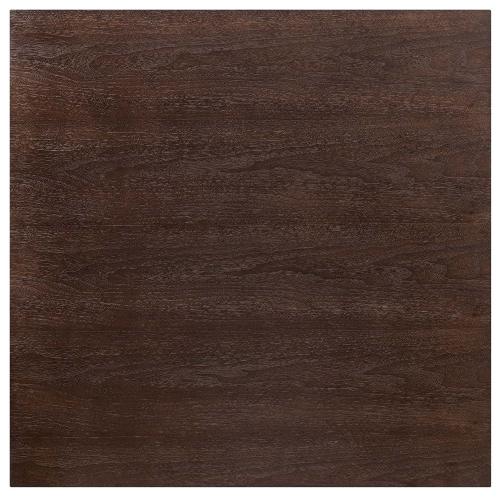 Lippa 36" Square Dining Table White Cherry Walnut