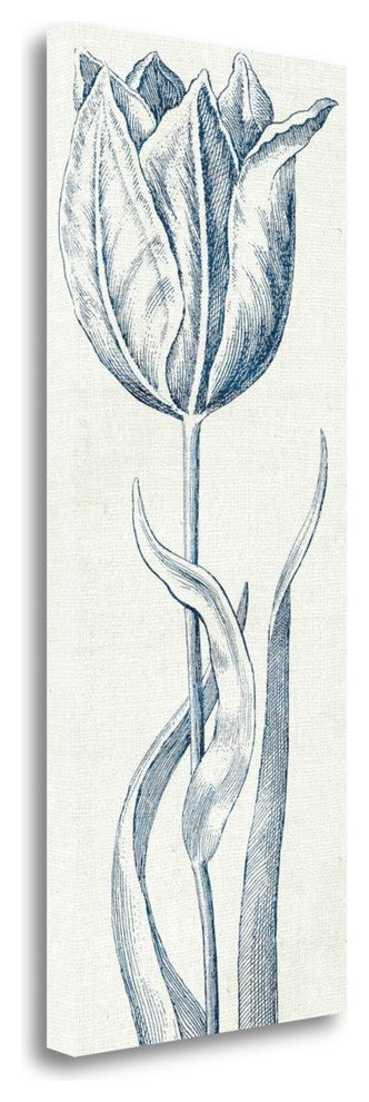 "Eden IV Indigo And White" By Wild Apple Portfolio, Gallery Wrap Canvas