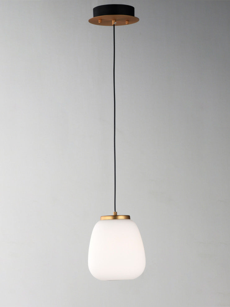 ET2 E25063-92 Soji 2 Light 7"W LED Mini Pendant - Black / Gold