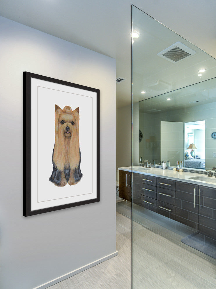 "Yorkshire Terrier" Framed Painting Print, 20"x30"