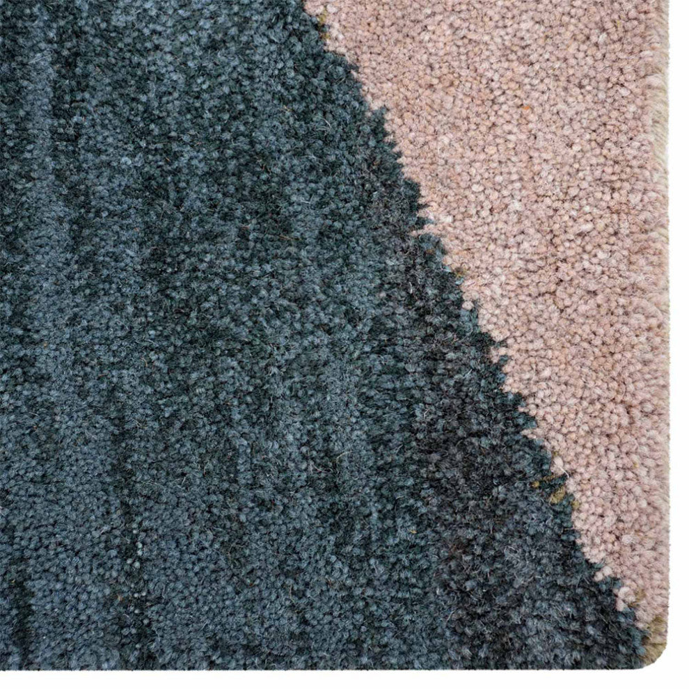 HAND TUFTED WOOL ECO-FRIENDLY AREA RUGS, Multicolor Color, Geometric Design