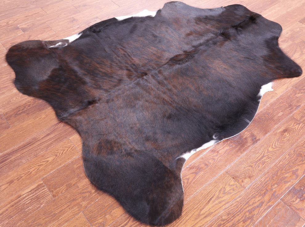 5' 11" X 5' 3" Natural Cowhide Rug C2043