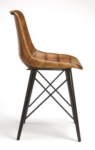 Butler Patty Brown Leather Side Chair