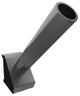 Ghent''s Aluminum 1" Maprail Flag Holder in Satin Silver