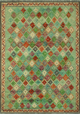 Balochi Anapaula Rust/Orange Rug, 4'2x5'8