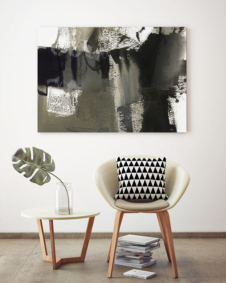 "Midnight Abstract VI" Museum Mounted Canvas Print, 16"x20"