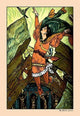 Prince Cheri and the Little Green Bird - Gallery Wrapped Canvas Art 28" x 42"