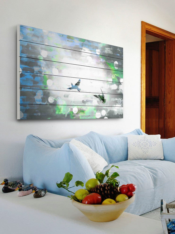 "Rotherham" Print on White Wood, 60"x40"