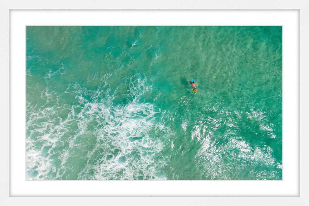 "Waiting For The Wave" Framed Print by Karolis Janulis