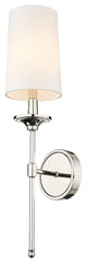 Zlite 3033-1S-PN 1-Light Wall Sconce, Off White