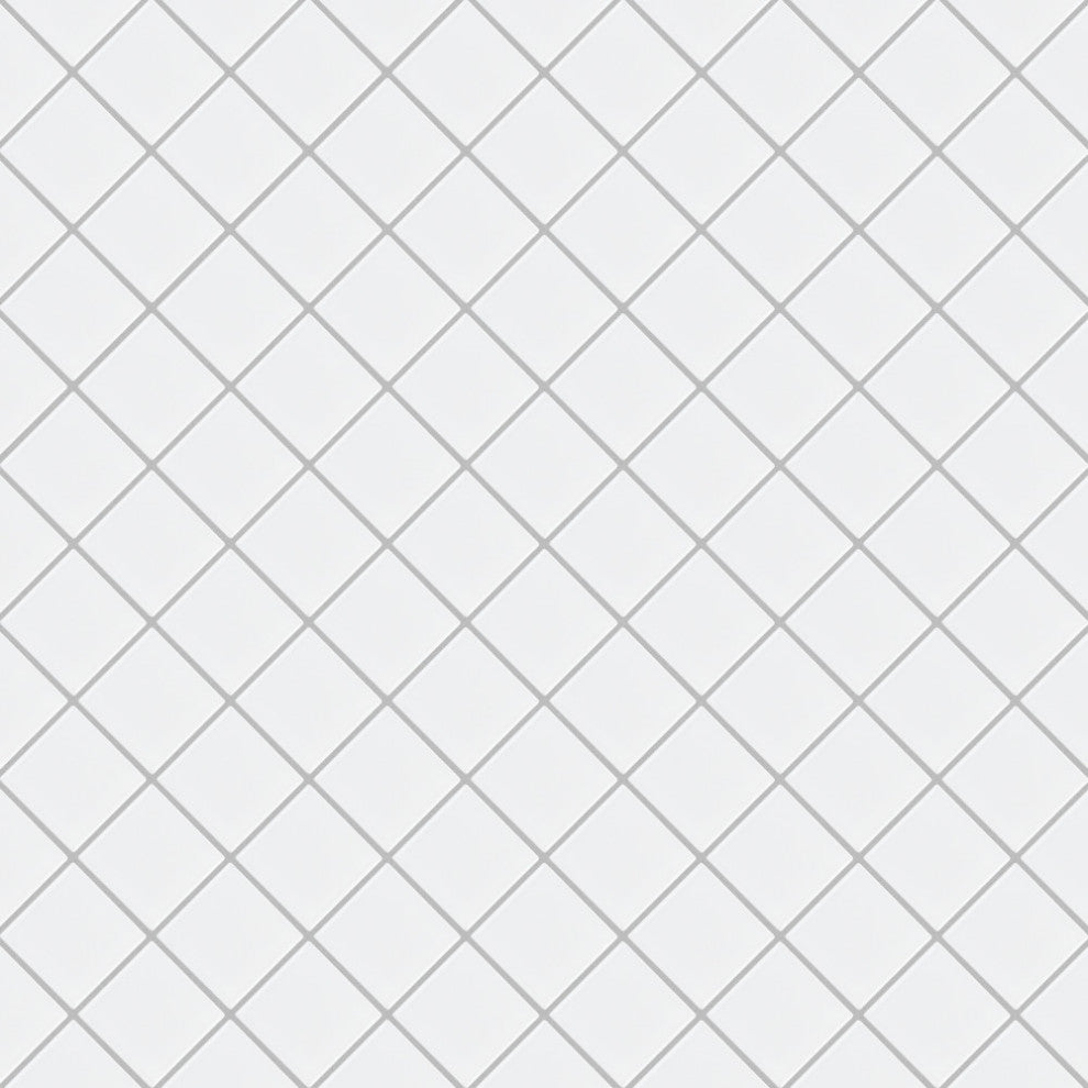 Metro Quad Matte White Porcelain Floor and Wall Tile