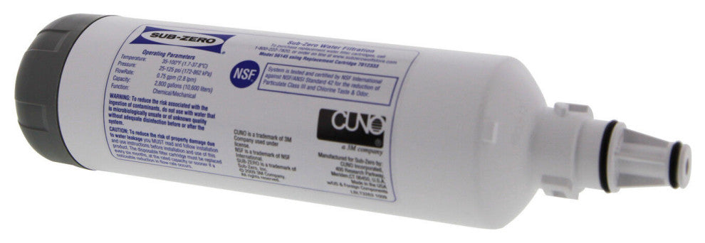 3 Pack Sub-Zero 7012333 UC-15 Ice Maker Water Filter Replacement Cartridge
