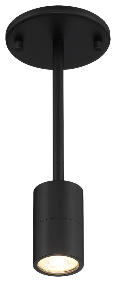 Cafe 1 Light LED Wall Or Ceiling Spotlight, Matte Black
