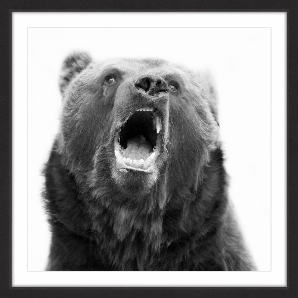 "Hear Me Roar" Framed Painting Print, 24x24