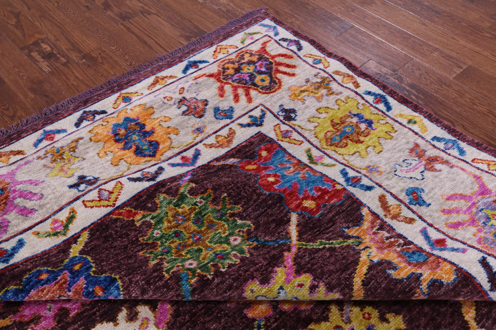 Turkish Oushak Hand-Knotted Wool Rug 9' 1" X 12' 3" - Q16074