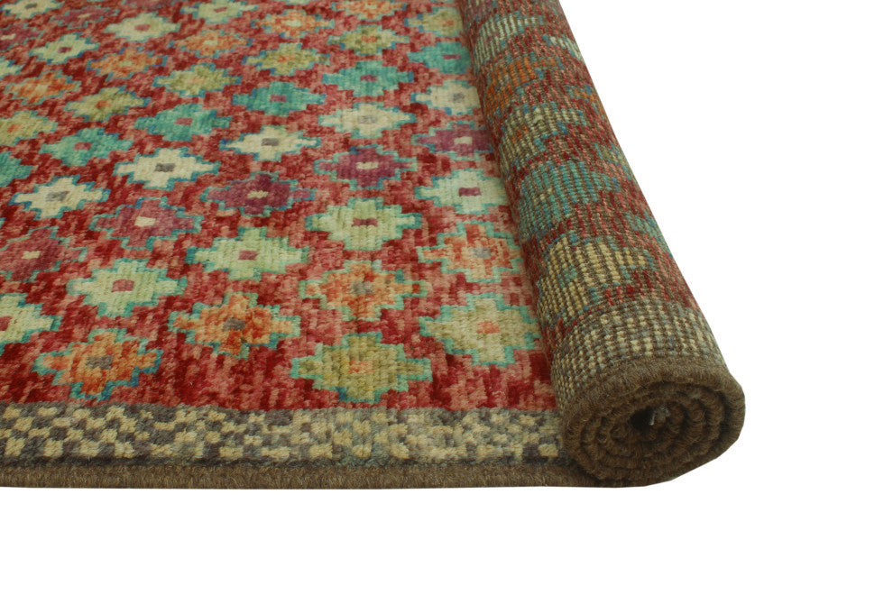 Balochi Landon Red/Orange Rug, 5'0x6'7