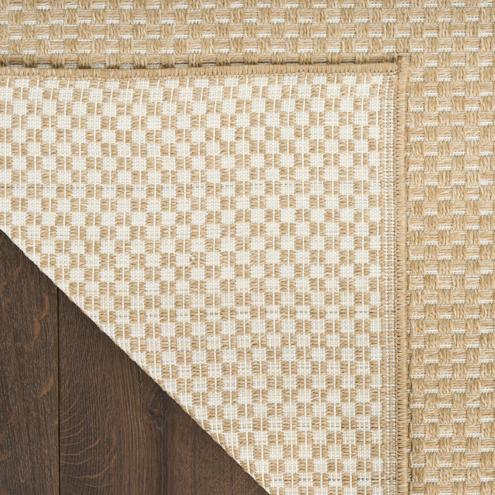 Nourison Tulum 3' x 5' Taupe Outdoor Rug