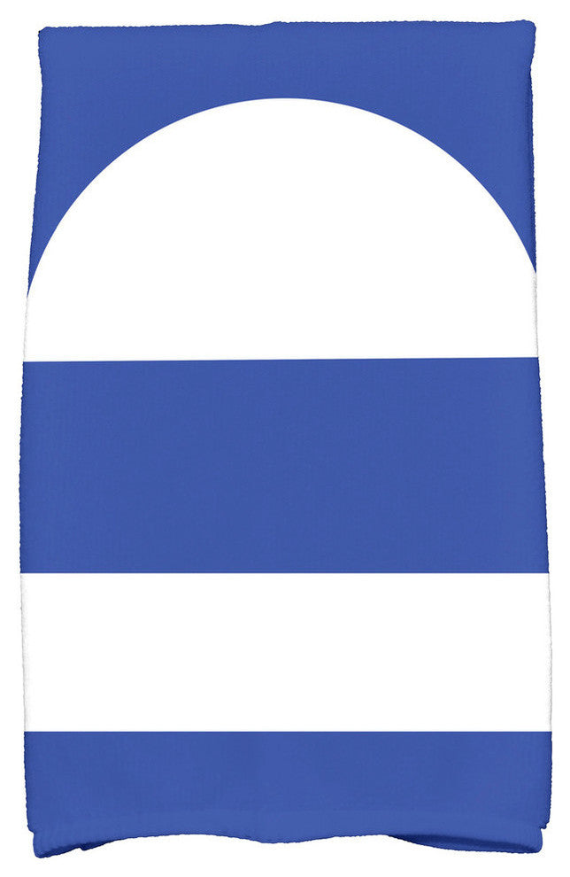 18"x30" Lock, Geometric Print Hand Towel, Blue