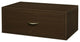 Organized Living freedomRail Double Hang O-Box 1 Drawer, Chocolate Pear
