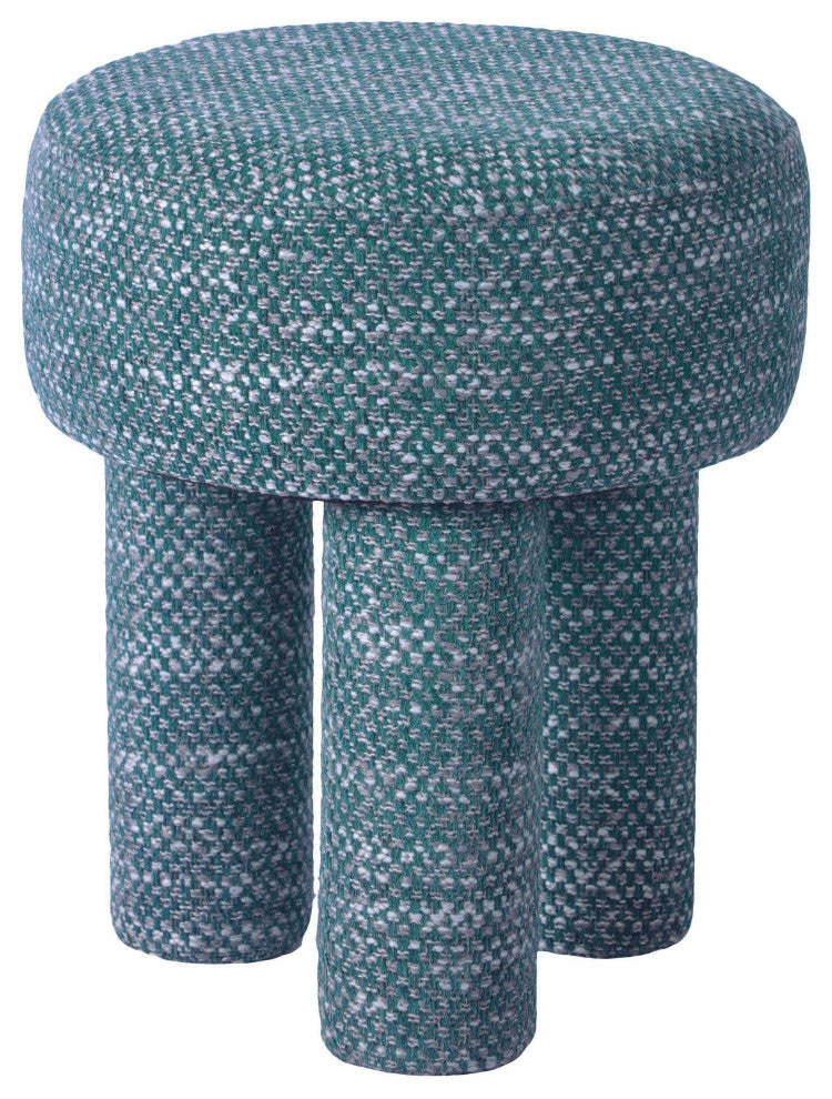 Claire Teal Green Knubby Stool