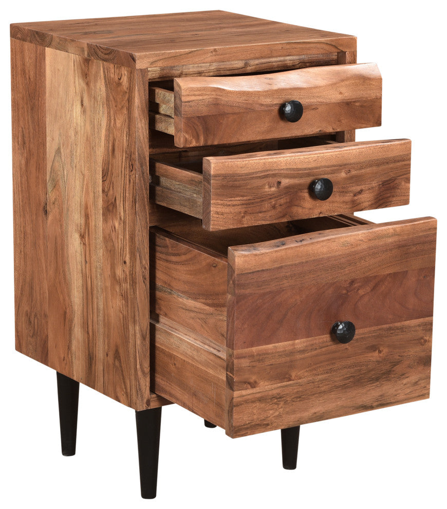 Stafford 2-piece Live Edge Solid Wood Desk Set