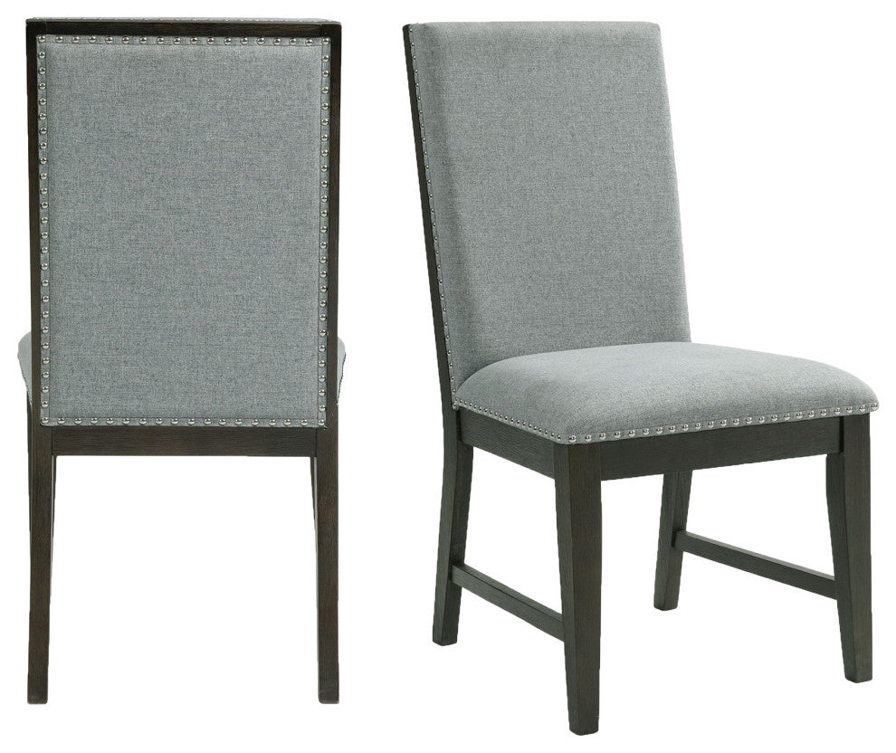 Holden Standard Height Side Chair Set, Gray