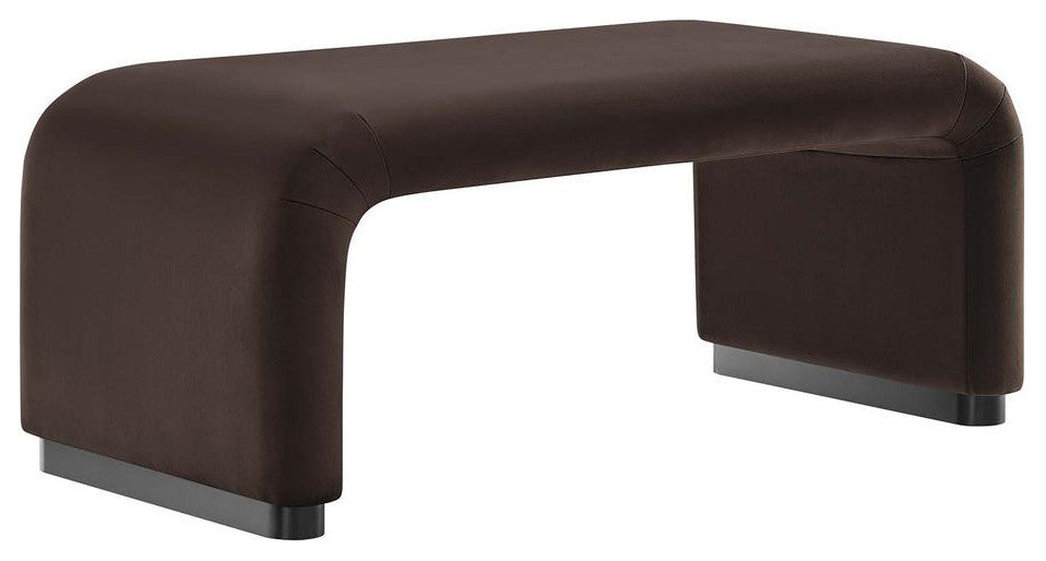 Koda Performance Velvet Waterfall Ottoman
