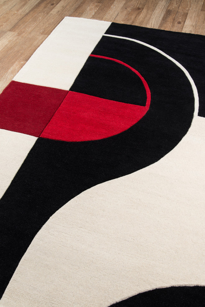 Delhi Hand-Tufted Rug, Black, 5'x8'