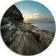 Rocky Sydney Beach View, Seashore Disc Metal Artwork, 11"